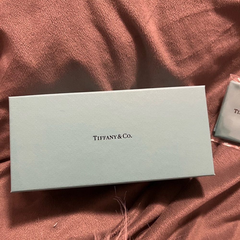 Tiffany & Co. Blue Glasses box and cloth glass cleaner
